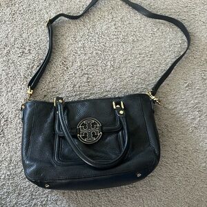 Tory Burch Black Leather Shoulder Bag